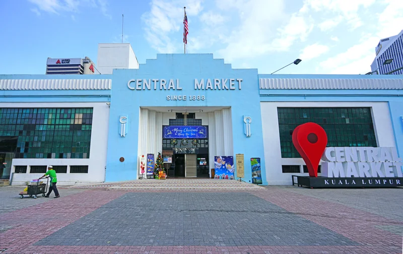 The art deco front of Central Market in Kuala Lumpur, trading since 1888